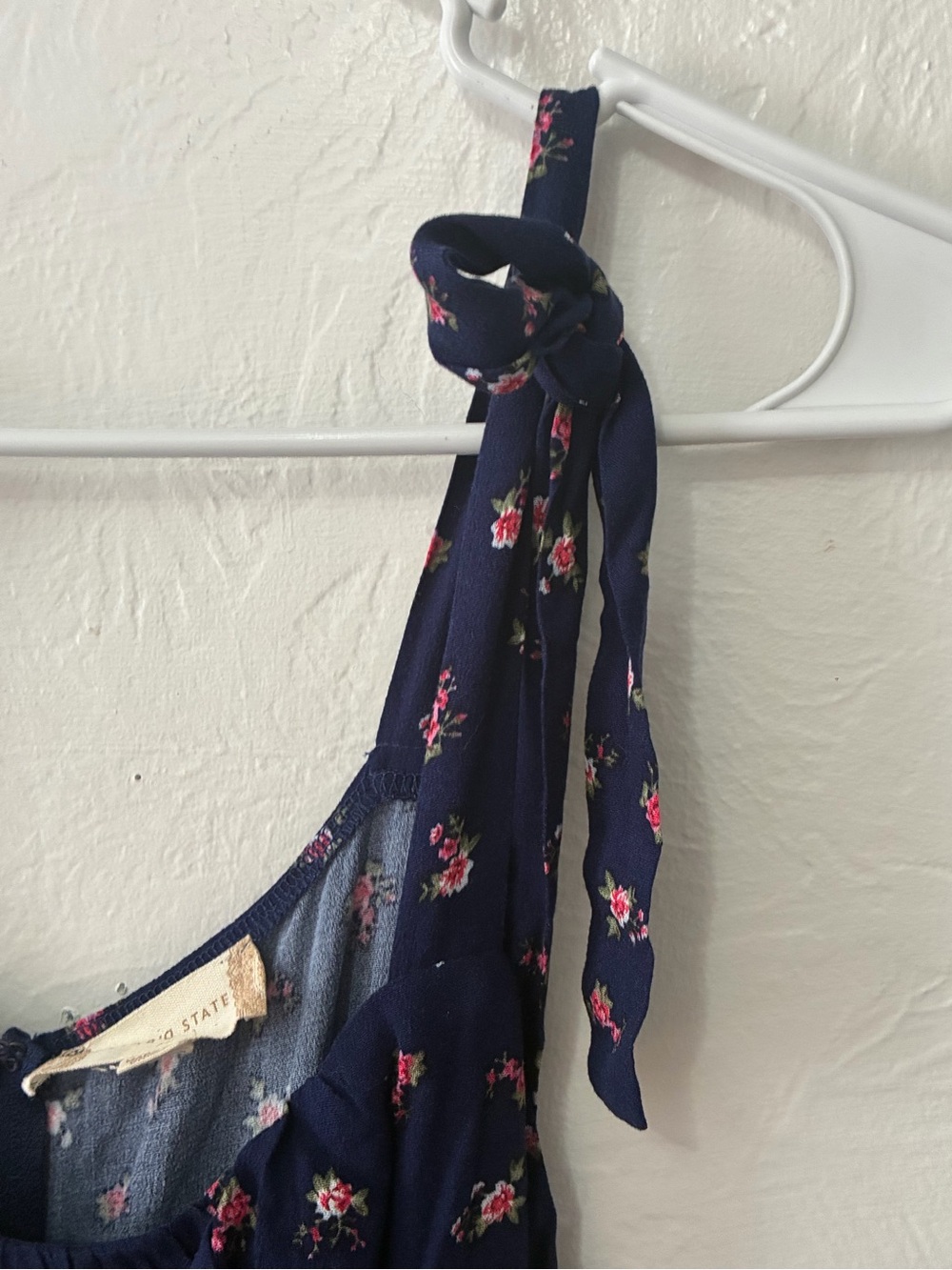 Altar'd State Navy Maxi Dress with Pink Floral Accents - Picture 8 of 11